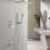 Shower & Tub Systems with 11.8" Rain Head and High Pressure Handheld, Wall Mounted, Rough in-Valve