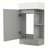 Modern Bathroom Vanity Cabinet with Two-tier Shelf-104981890