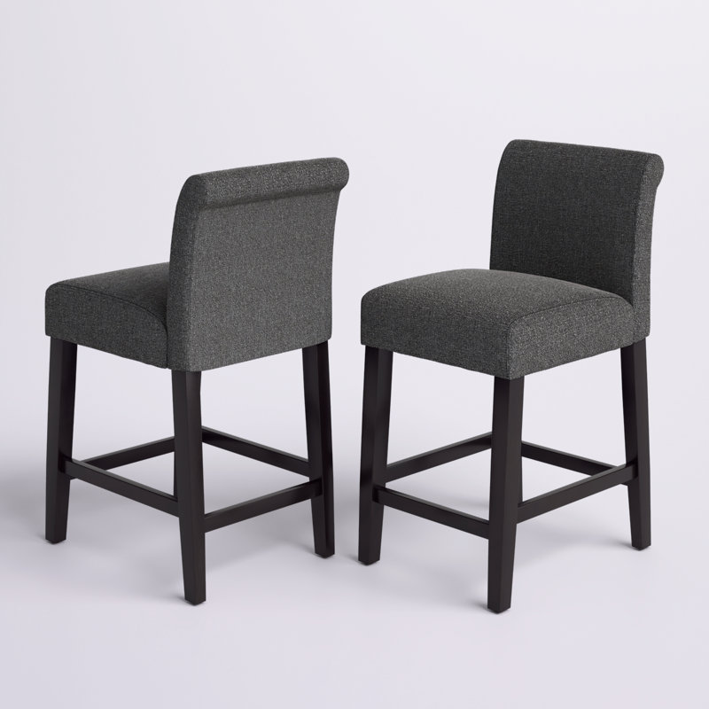 Tabouret de comptoir et de bar Altovise, Tabouret de comptoir (24 po), Noir