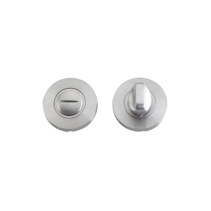 Turn and Release Escutcheon Door Accessory, Stainless Steel