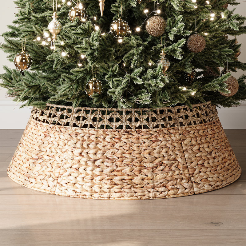 Rattan Tree Collar, 10" H x 33.4" W x 33.4" D