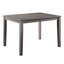 4 tables de salle à manger grises - 5 pièces en bois et 4 chaises rembourrées