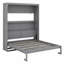 Lit escamotable robuste avec tablettes de rangement-2020025650