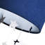 20cm H Velvet Drum Pendant Shade ( Screw On ) in Navy