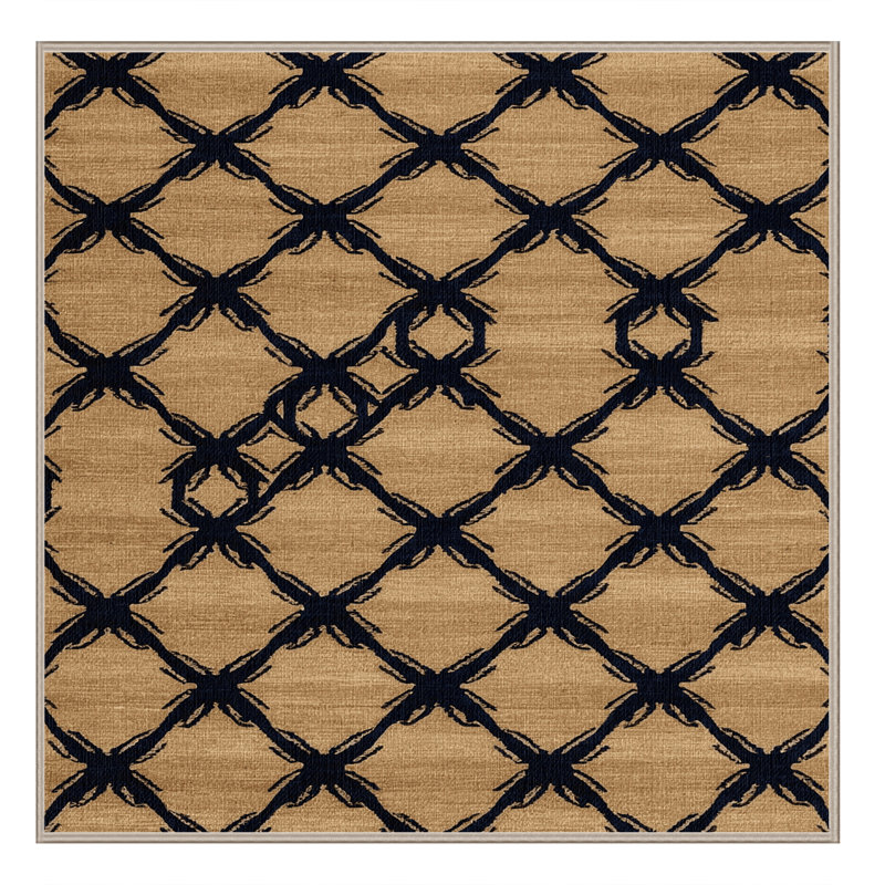 Washable Crossed Pitchforks Farm Area Rug, Round 8'