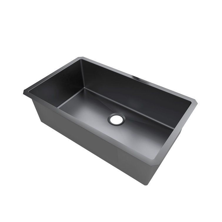 Fregadero Negro Single Bowl Ss Laundry or Kitchen Sink 304 Steel Pressed  Drainboard Sink Stainless Steel Kitchen Evier - China Stainless Steel Sink,  Handmade Sink