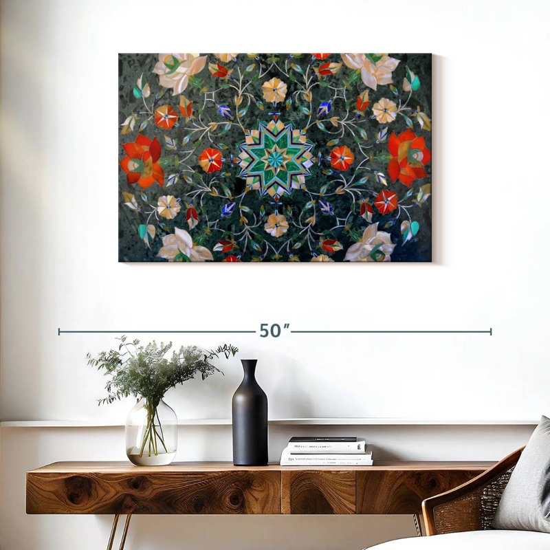 Kerner Mosaic Flower, 24" H x 36" W