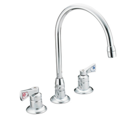 M-Dura Widespread Double Handle Kitchen Faucet