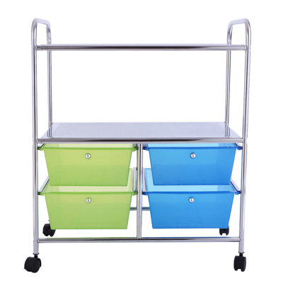  Meuble de bureau roulant à 4 tiroirs