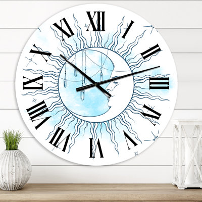 Horloge murale bohème et éclectique