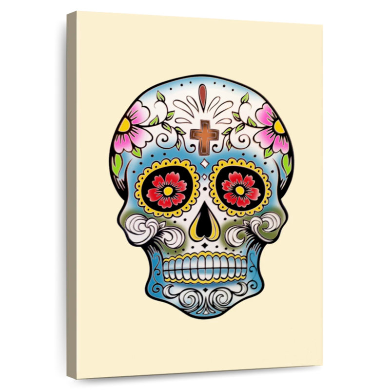 Crâne blanc Lelend Creative, H 51 po x l 34 po