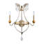 Silver And Gold 2 Light Empire Wall Sconce