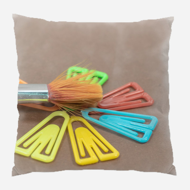 Coussin décoratif brosse Mickens, Microsuède, Extérieur