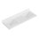 Comptoir de salle de bain en quartz blanc Carrara de 60 po Ariel avec rebord à onglet de 1,5 po d'épaisseur avec lavabo double rectangulaire et dosseret inclus