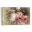 Danseuse élégante avec rose, paysage de roses classique, délicat et dramatique, impression d'art mural nature-280806484