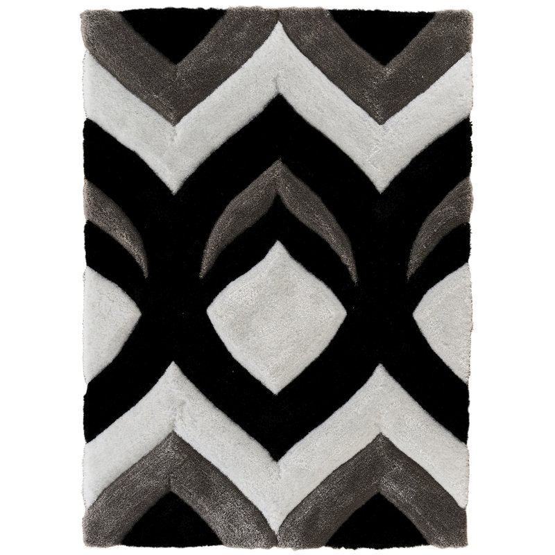 Tapis à poils longs Hathaway, 3 pi 5 po x 5 pi 5 po