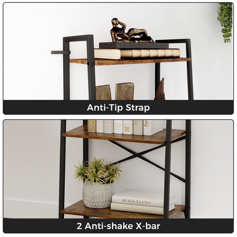 150 cm H x 56 cm W Ladder Bookcase