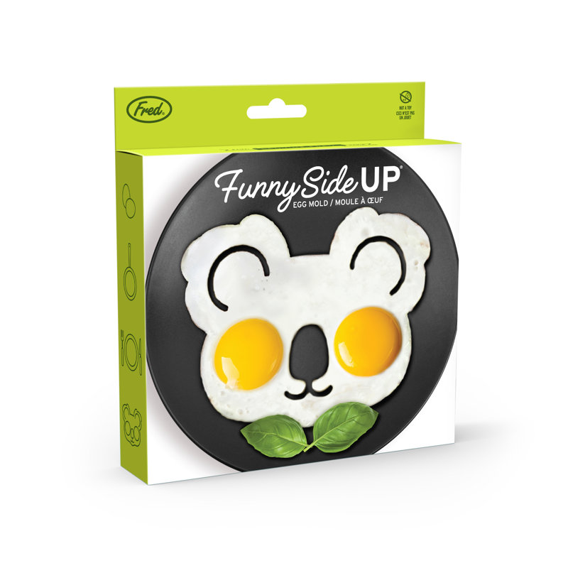 Gray Silicone Koala-Shaped Egg and Pancake Mold