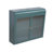 2-Door Wall-Mounted Metal Storage Cabinet With Tempered Glass Doors & Shelves For Bathroom, Kitchen, Living Room & Office, Bathroom Storage-507691081