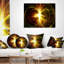 Fractal Hoops - Coussin imprimé abstrait