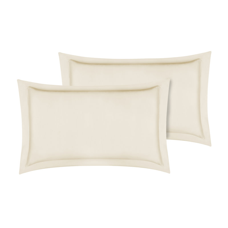 Organic Cotton Blend Standard Sham Set, Ivory, King