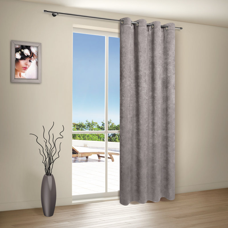 Room Darkening Curtain Single Panel, Silver