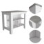 Îlot de cuisine polyvalent avec rangement abondant et construction stable