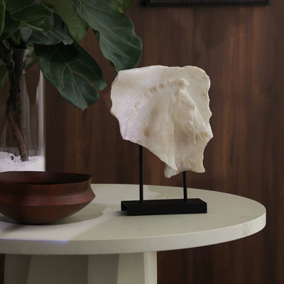 White Irregular Stone Decorative Object