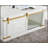 Antique White Gold Accents Rustic Style Coffee Table With Storage Drawer And Shelves For Living Room