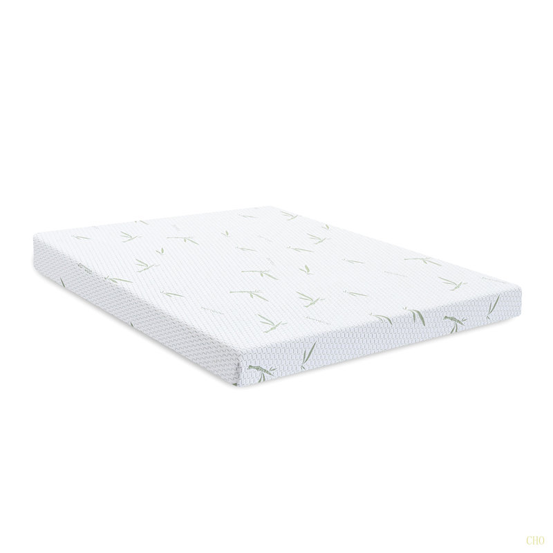 Matelas 10 pouces à double couche Albertyne avec housse infusée en bambou - Grand, 10", Grand lit