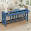 Modern Crisscross Design Entryway Table with Open Bottom Storage-222915948