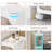 3-Tiers Slim Bathroom Storage Cabinet, Foldable Storage Cabinets,Narrow Bathroom Storage,Movable Bathroom Storage Organizer For Small Spaces,Bathroom,Kitchen,Laundry,White