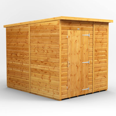 Powersheds Timber Tongue & Groove Windowless Pent Garden Shed