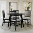 Ensemble de salle à manger 5 pièces avec table ronde L 42 po Nivens et chaise en bois Nivens