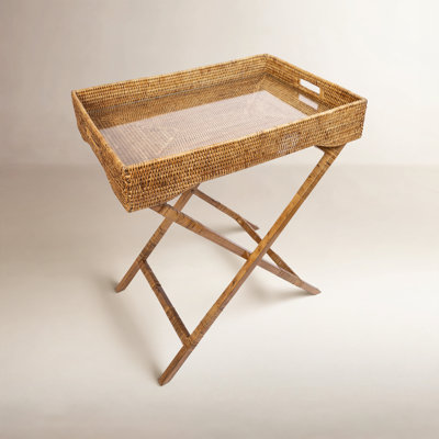 Artifacts Rattan Tray Top End Table