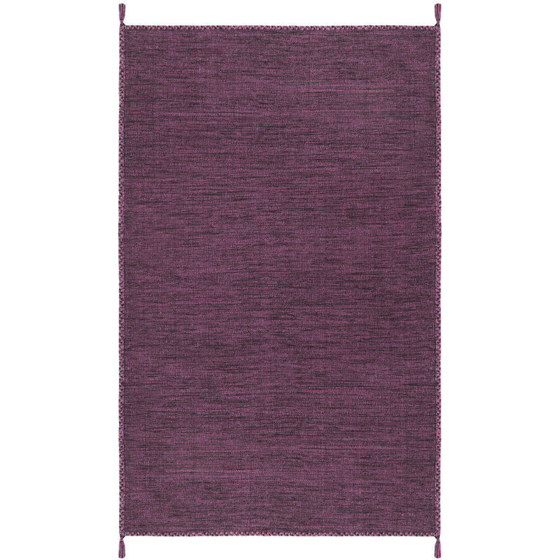 Amaral Hand Woven Cotton Oriental Rug, Rectangle 3' x 5'