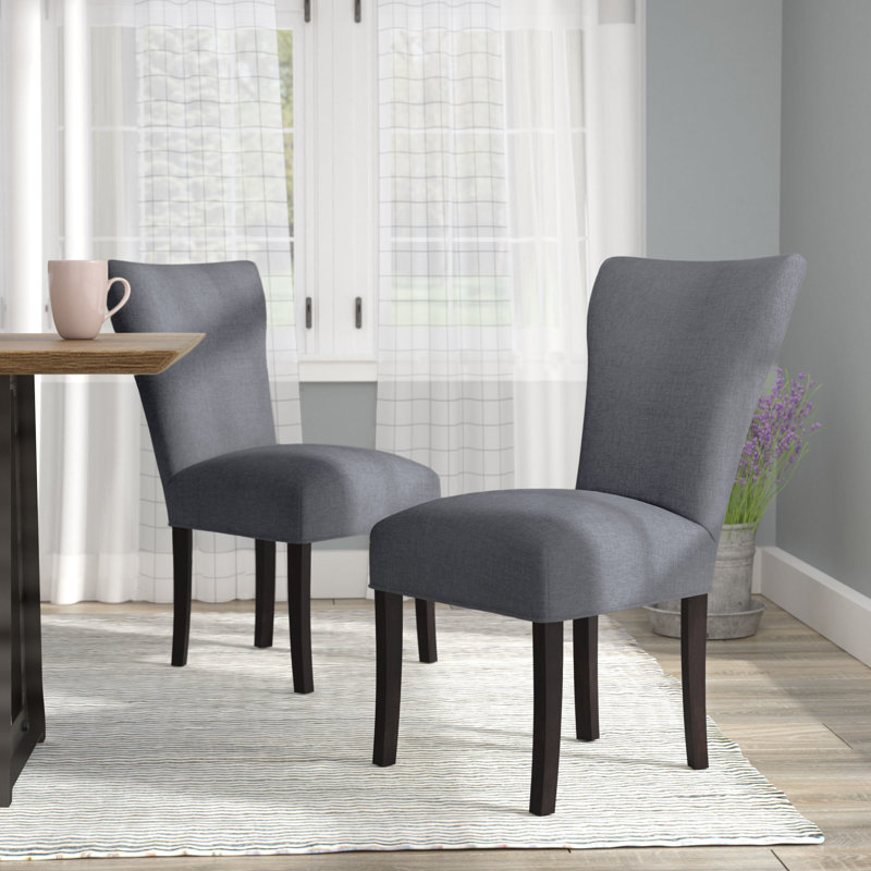 Canonbury Carleton Upholstered Dining Chair, Charcoal Gray