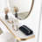 Modern Wall-Mounted Mirror, 23.6 Inches Diameter, Gold Finish | 100% Melamine Coated Particle Board, Thickness: 0.7 Inches | Stylish & Functional Design for Contemporary Home Décor, Space-Saving Solution