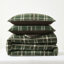 Merveilleux ensemble d'édredon en faux cachemire à motif géométrique écossais classique avec texture à chevrons-104179949-104179950