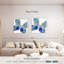 Rayures dorées papillon bleu Brampt-109214998