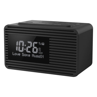 Contemporary Digital Electric Alarm Tabletop Clock White