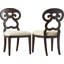 Chaise Parson à dossier reine Anne en lin-1770654574