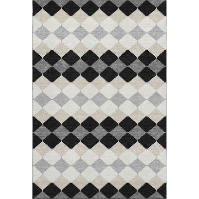 Premium Machine Washable Bunderberg AMF1007 Geometric Rug