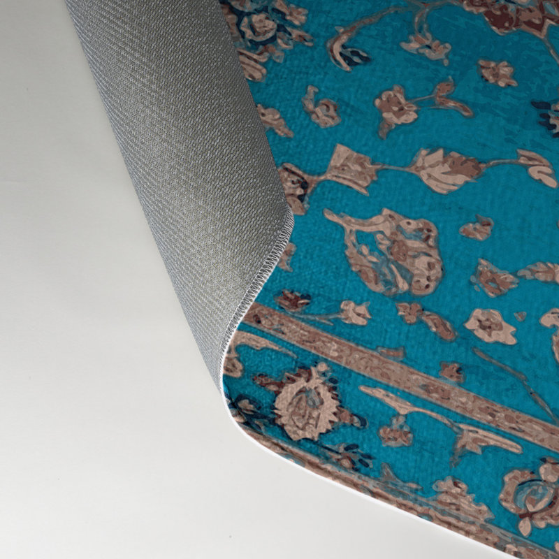Tapis vert d'intérieur et d'extérieur Tabriz, Rectangulaire 3 pi x 5 pi