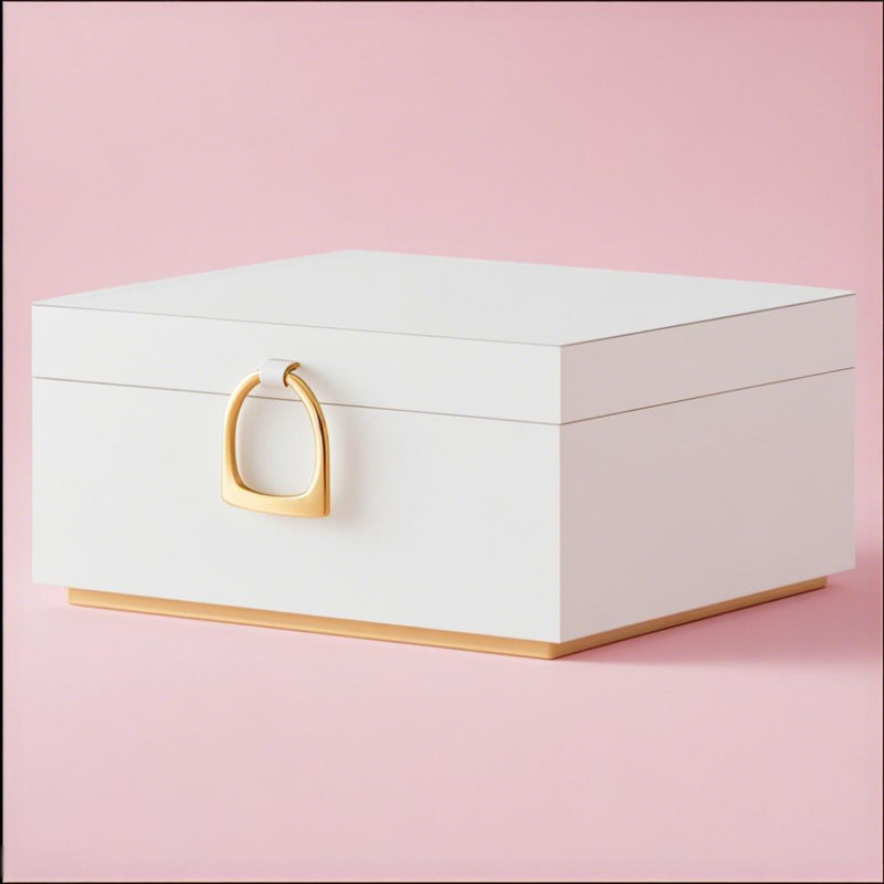 Boîte à bijoux amovible, Blanc