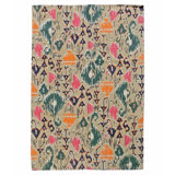 Hand Knotted Wool Area Rug in Green And Brown