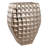 Modern Aluminum Planter with Textured Geometric Design and Tapered Square Shape for Contemporary Style Decor - 29"-1994852697
