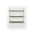 Neelix Triple Shelf, Walnut/Yellow