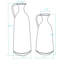 Pennie 2-Piece Modern Handmade Metal Floor Vase Set