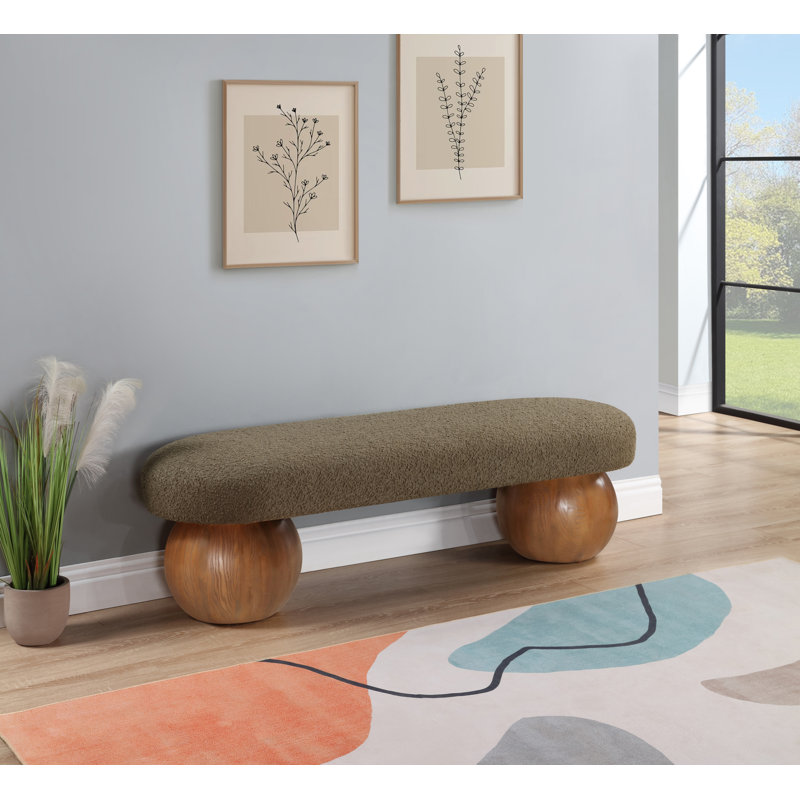 Banc de rangement Aust, Olive, Brun
